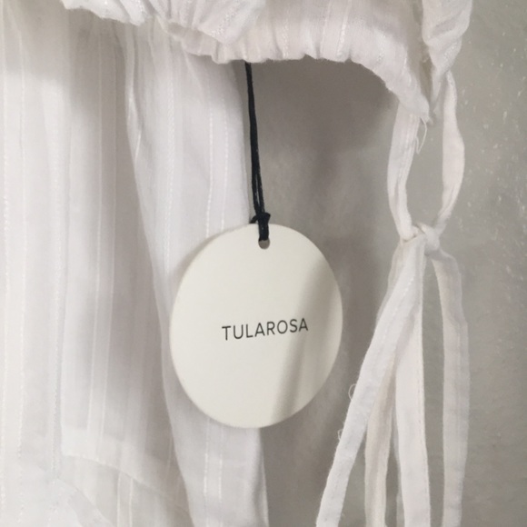 Tularosa Quinn Smocked Dress In White - Picture 6 of 6